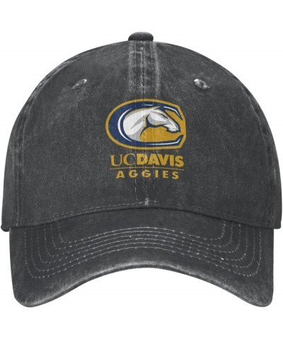 Uc Davis Aggies University Logo Cowboy Hats，Unisex Adjustable for Hat Baseball Cap Casquette Black $14.74 Cowboy Hats