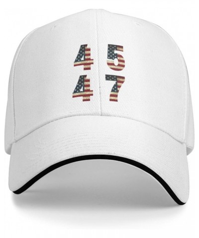 Trump 45 47 2024 President Vintage Baseball Cap Women Cowboy Hat Trucker Hat Men Dad Hat Adjustable Snapback Hat Black White ...