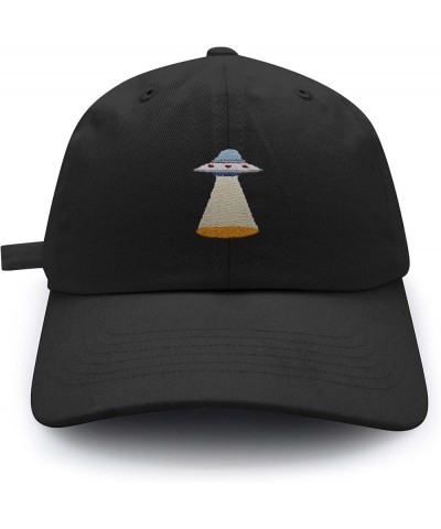 UFO Baseball Cap Embroidered Cotton Dad Hat - Area 51 Black $9.59 Baseball Caps