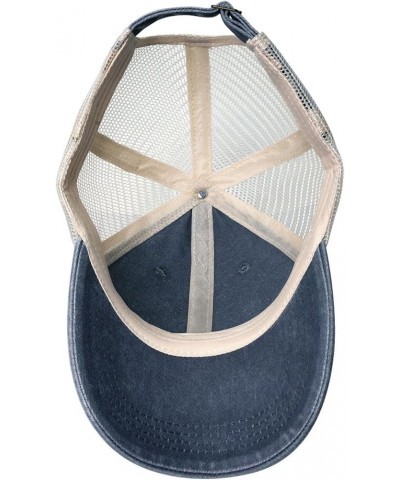 Kuwait It's in My DNA Baseball Cap Women Men Mesh Back Hats Vintage Cowboy Hat Dad Caps Navy Blue $13.24 Cowboy Hats