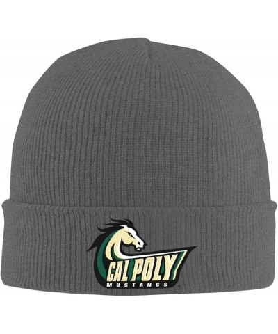 Cal Poly Mustangs Beanie Hat for Men and Women Winter Warm Hats Knit Slouchy Thick Skull Cap Deep Heather $13.10 Skullies & B...