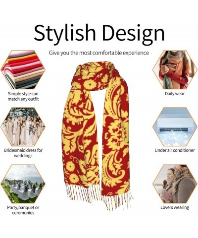 Women's Scarves, Cashmere Fringe Scarf Winter Warm Shawl For Evening Dresses Wedding Bridesmaid Gifts 4 $13.22 Scarves