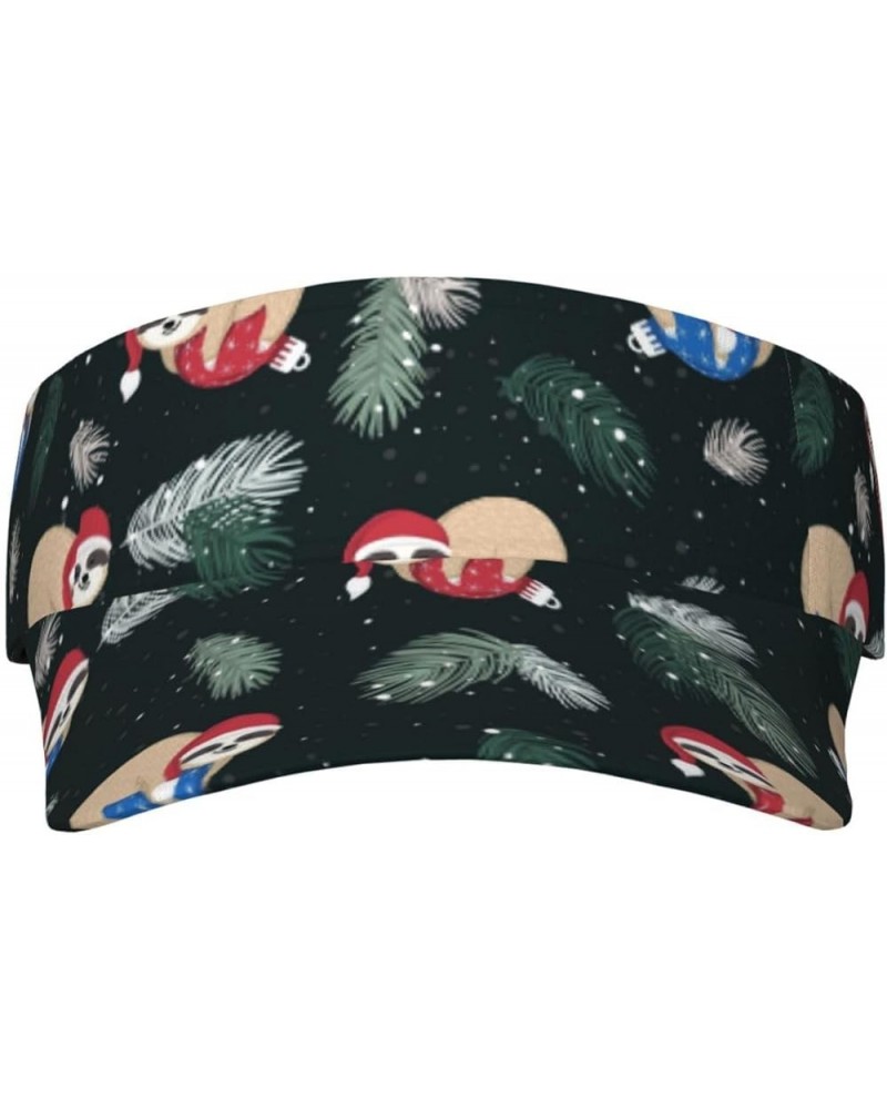 Ho Pattern Funny Christmas Print Sunscreen Visor Hats For Women & Men,Sport Empty Top,Tennis Visor,Golf Visor Baby Sloths $12...