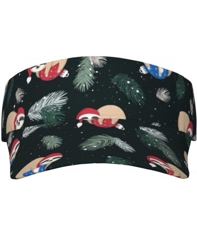 Ho Pattern Funny Christmas Print Sunscreen Visor Hats For Women & Men,Sport Empty Top,Tennis Visor,Golf Visor Baby Sloths $12...