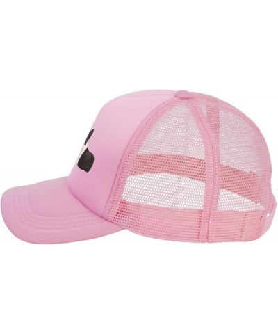 Boston-Terriers Black Dad Hat Men Women Mesh Baseball Cap Adjustable Trendy Trucker Hat Black Pink $11.70 Baseball Caps