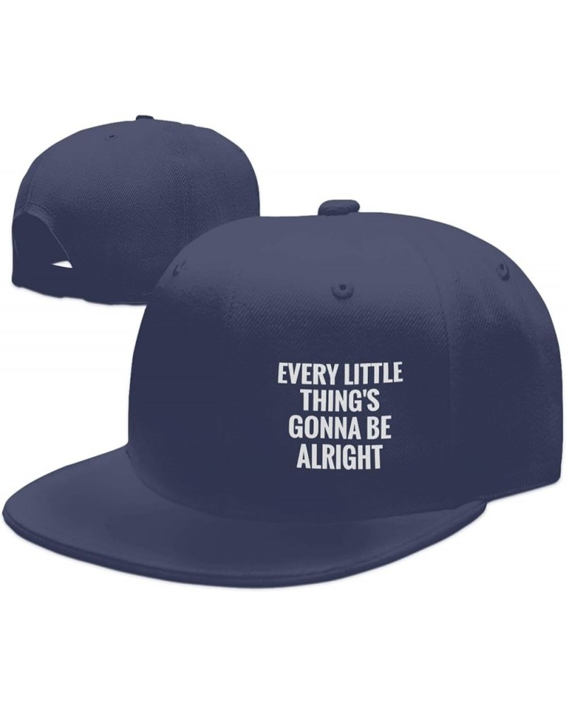 Every Little Thing Gonna Be Alright Flat Bill Hat Trucker Hats Baseball Caps Hip Hop Cap for Men Women Black Navy Blue $9.84 ...