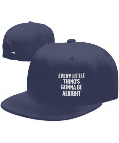 Every Little Thing Gonna Be Alright Flat Bill Hat Trucker Hats Baseball Caps Hip Hop Cap for Men Women Black Navy Blue $9.84 ...