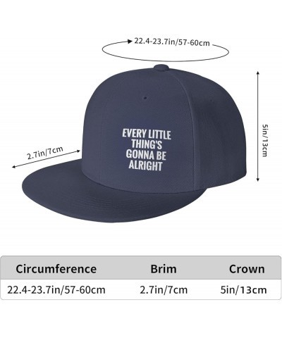 Every Little Thing Gonna Be Alright Flat Bill Hat Trucker Hats Baseball Caps Hip Hop Cap for Men Women Black Navy Blue $9.84 ...