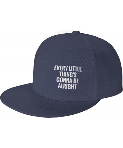 Every Little Thing Gonna Be Alright Flat Bill Hat Trucker Hats Baseball Caps Hip Hop Cap for Men Women Black Navy Blue $9.84 ...