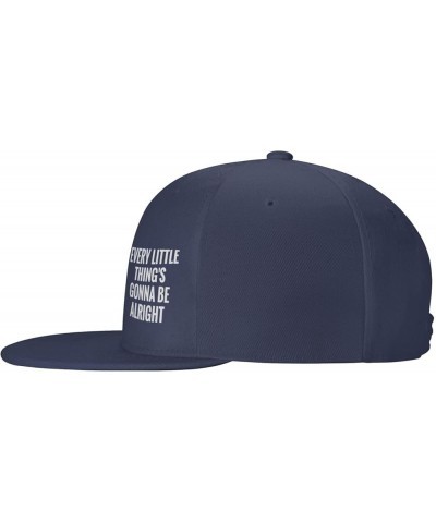 Every Little Thing Gonna Be Alright Flat Bill Hat Trucker Hats Baseball Caps Hip Hop Cap for Men Women Black Navy Blue $9.84 ...