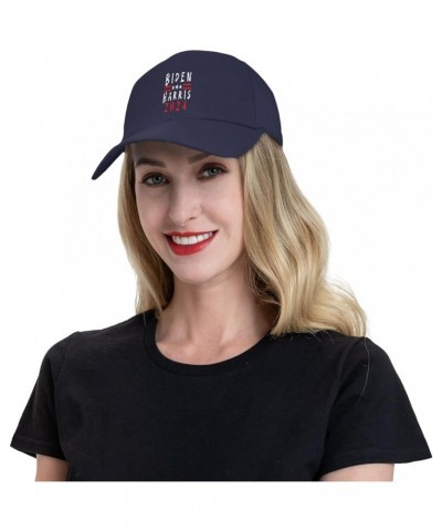 Biden Harris 2024 Baseball Cap Adjustable Snapback Hip Hop Cotton Baseball Cap Trucker's Hat Dad Hat Navy $10.78 Baseball Caps