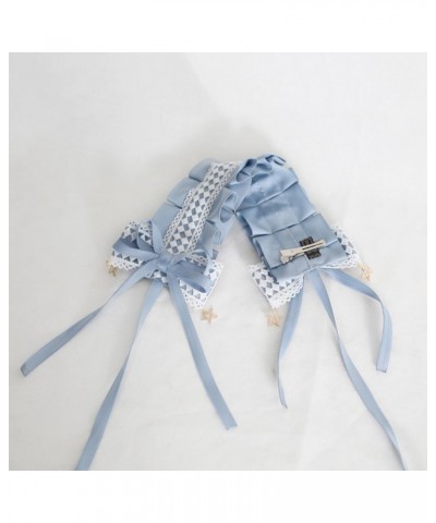 Lolita Bow Headband Women French Maid Headpieces Bowknot Hair Accessories for Girls Costume Party Props Blue Headband $13.05 ...