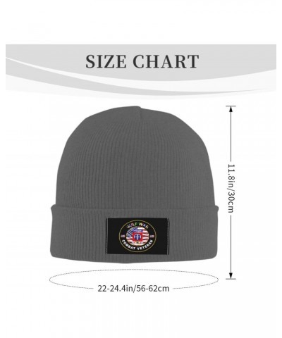 US Army 82nd Airborne Division Gulf Combat Veteran Unisex Four Seasons Knitted Hat Winter Warm Hats Hats for Men Women One Si...