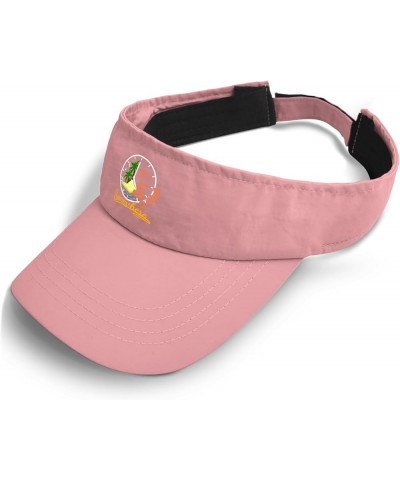 It's 5 o'clock Somewhere Hat Sun Visor for Men Sun Visors Funny Sports Hat Pink $8.81 Visors