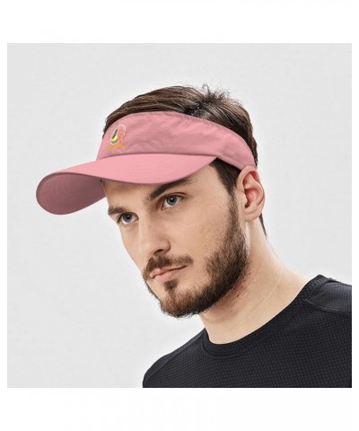 It's 5 o'clock Somewhere Hat Sun Visor for Men Sun Visors Funny Sports Hat Pink $8.81 Visors