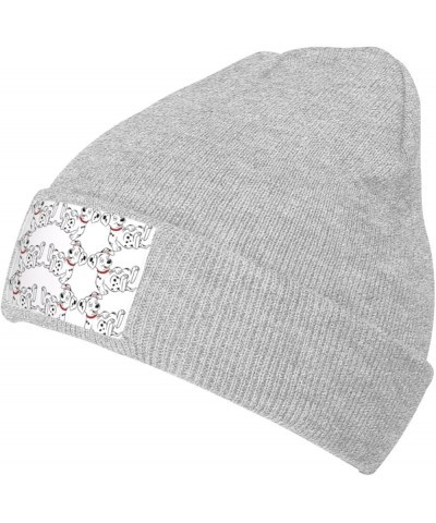 Cute Dalmatian Picture Black Warm aldult Knit Hat Cap : Soft Good Elasticity Suitable for Daily and Outdoor Sports Gray $11.4...