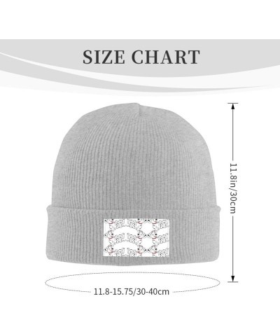 Cute Dalmatian Picture Black Warm aldult Knit Hat Cap : Soft Good Elasticity Suitable for Daily and Outdoor Sports Gray $11.4...