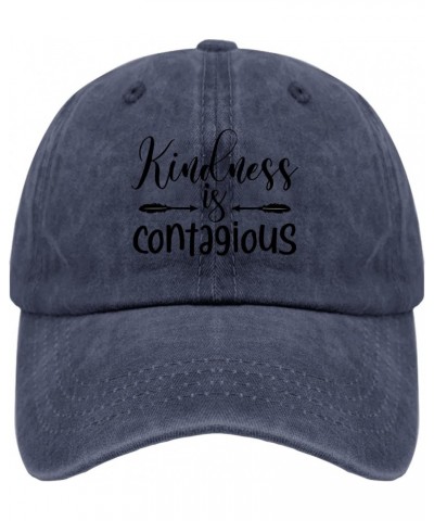 Kuidness is Conlagious(5 Baseball Cap Mens Running Hat Cyan Blue Womens Golf Hat Gifts for Men Cool Cap $28.59 Sun Hats