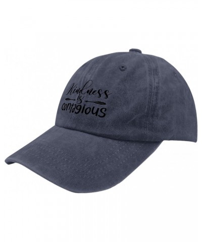 Kuidness is Conlagious(5 Baseball Cap Mens Running Hat Cyan Blue Womens Golf Hat Gifts for Men Cool Cap $28.59 Sun Hats