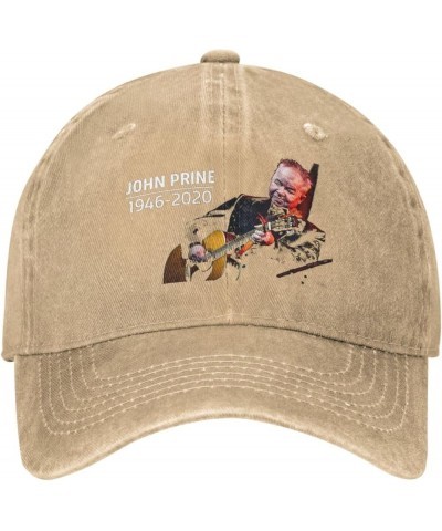 John Prine Casquette Baseball Cap Cowboy Unisex Denim Adults Denim Hat Adjustable Size Black Natural $11.19 Baseball Caps