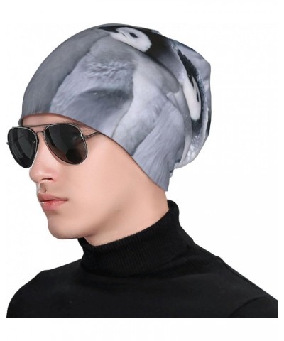 Cute penguin1 Men's Knit Hat â€" Fashion Adult Men's Knit Hat, Cap, Warm & Stylish Headgear with Brim, Ideal for Winter Wear....