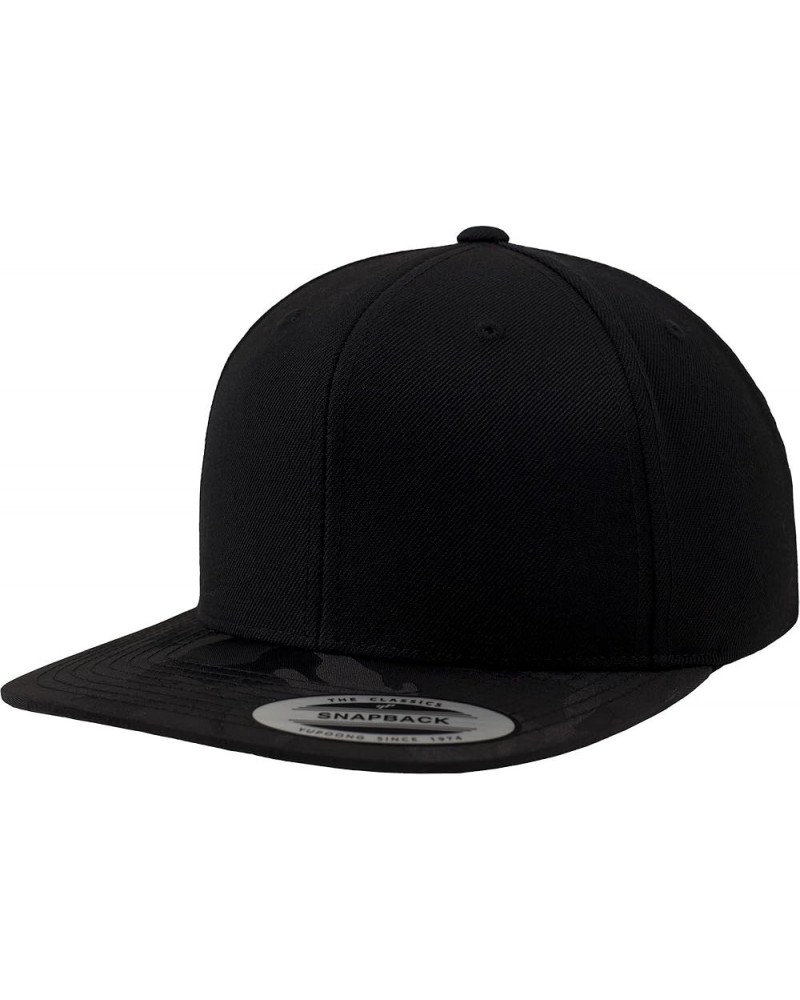 Camo Visor Snapback Cap Black Camo $21.77 Visors