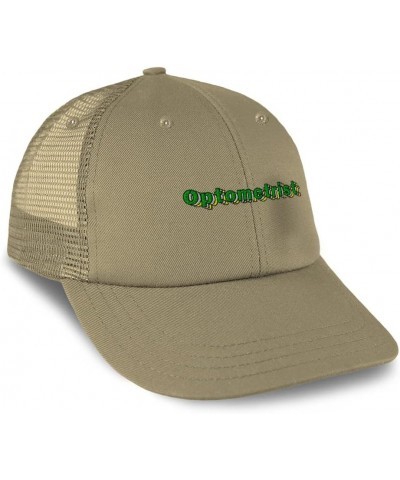 Custom Custom Trucker Hat Baseball Cap Optometrist Vision Cotton Glasses Dad Hats for Men & Women Khaki Design Only $13.34 Ba...