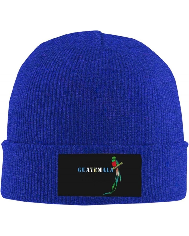 Funny Guatemala Quetzal Beanie Hat Winter Hat,Black Cuffed Skull Beanie for Men Women Blue $11.60 Skullies & Beanies