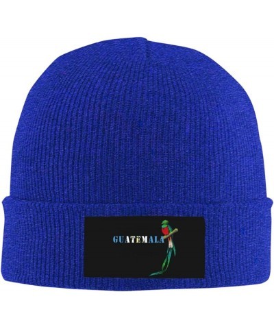 Funny Guatemala Quetzal Beanie Hat Winter Hat,Black Cuffed Skull Beanie for Men Women Blue $11.60 Skullies & Beanies