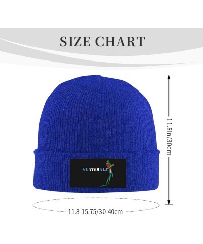 Funny Guatemala Quetzal Beanie Hat Winter Hat,Black Cuffed Skull Beanie for Men Women Blue $11.60 Skullies & Beanies