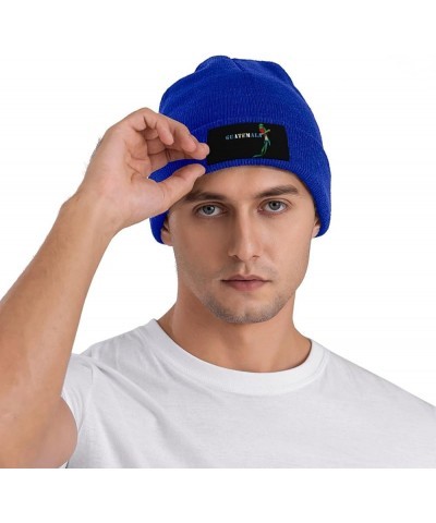 Funny Guatemala Quetzal Beanie Hat Winter Hat,Black Cuffed Skull Beanie for Men Women Blue $11.60 Skullies & Beanies