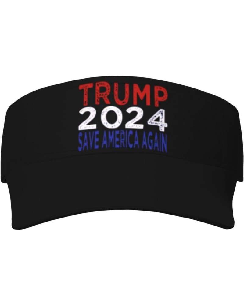 Trump Desantis 2024 Save America Again Visor Cap Adjustable Uv Protection Sun Visor Hats Empty Top Baseball Hat for Women and...