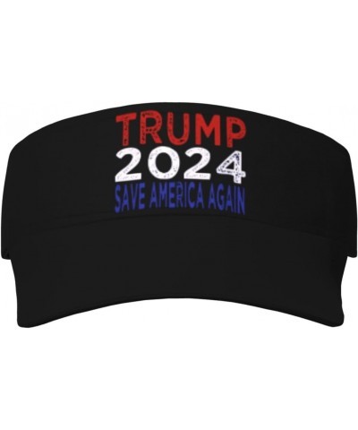 Trump Desantis 2024 Save America Again Visor Cap Adjustable Uv Protection Sun Visor Hats Empty Top Baseball Hat for Women and...