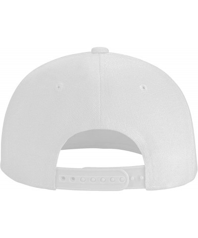 Snapback Hats for Men Women,Fashion Baseball Cap,Hip Hop Flat Bill Brim Adjustable Dad Hats White $10.23 Baseball Caps