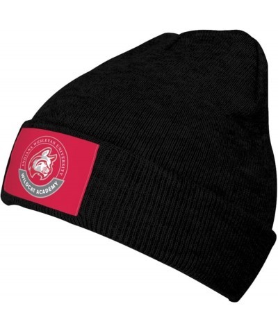 Indiana Wesleyan University Logo Stretch Knit Hat for Men Women Winter Warm Cap Black $6.94 Skullies & Beanies