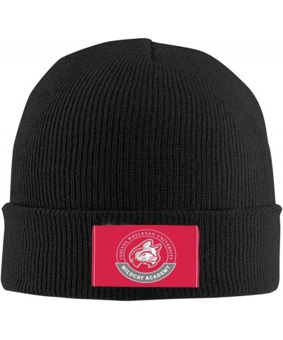 Indiana Wesleyan University Logo Stretch Knit Hat for Men Women Winter Warm Cap Black $6.94 Skullies & Beanies