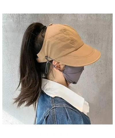 Outdoor UV Protection Hollow Top Sun Hat, 2024 New Women's Large Brim Uv Protection Empty Top Sun Hat Wide Hat Coffee $9.34 S...