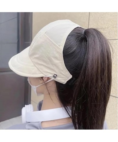 Outdoor UV Protection Hollow Top Sun Hat, 2024 New Women's Large Brim Uv Protection Empty Top Sun Hat Wide Hat Coffee $9.34 S...