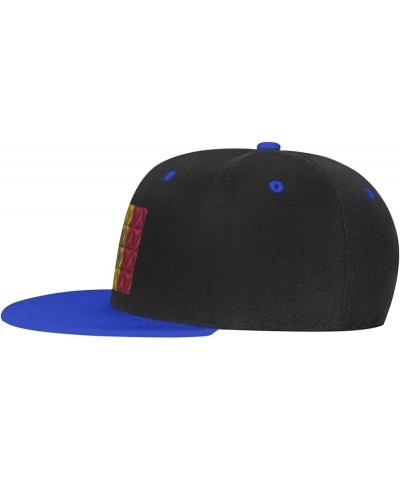 Andorra Flag with Polygonal Effect Baseball Cap for Men Women Snapback Hat Adjustable Flat Bill Hats Blue $11.12 Baseball Caps