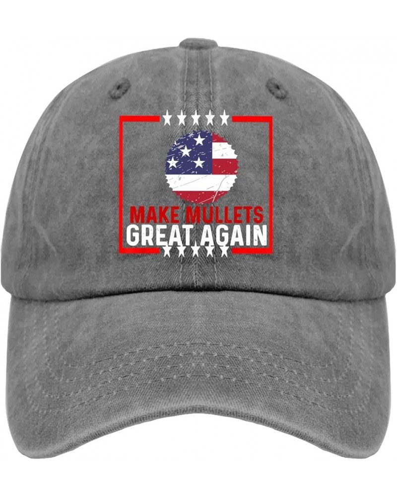 Baseball Hat for Women Biden Funny Hats for Men Cool Cap Light Weight Make mullets Great Again Sun Cap Pigment Gray $9.67 Visors