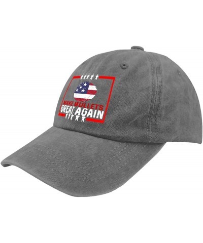 Baseball Hat for Women Biden Funny Hats for Men Cool Cap Light Weight Make mullets Great Again Sun Cap Pigment Gray $9.67 Visors