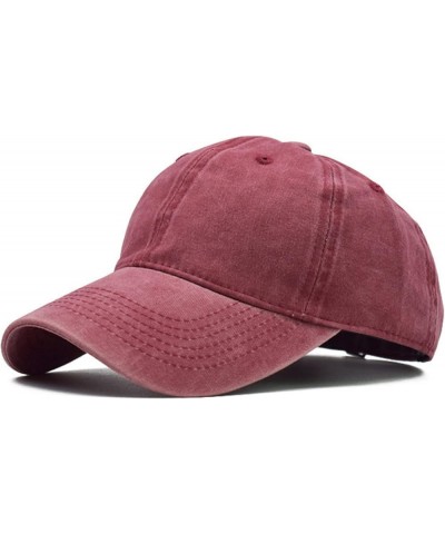 Baseball Cap Men Women Washed Adjustable Dad Hat A $18.38 Baseball Caps