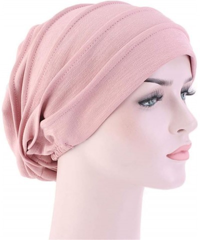 Women Stretch Sleep Chemo Hat Beanie Sleep Turban Headwear Cap Head Wrap for Cancer Hair Loss Tjm-267-purple $10.78 Skullies ...