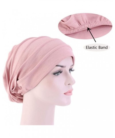 Women Stretch Sleep Chemo Hat Beanie Sleep Turban Headwear Cap Head Wrap for Cancer Hair Loss Tjm-267-purple $10.78 Skullies ...