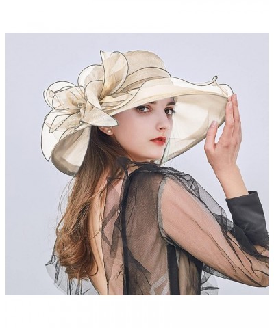 Womens Summer Baseball Hat Outdoor Wide Foldable Ponytail Mesh Sun Visor Cap with Removable Forage Cap G-beige $11.99 Sun Hats