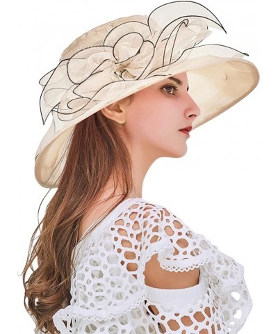 Womens Summer Baseball Hat Outdoor Wide Foldable Ponytail Mesh Sun Visor Cap with Removable Forage Cap G-beige $11.99 Sun Hats