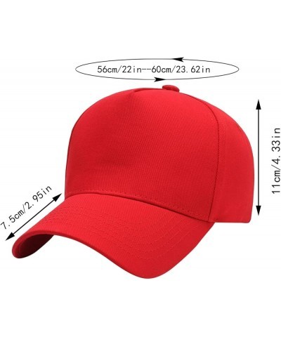 Unisex Outdoor Sunshade Baseball Cap with Solid Color Cotton Adjustable Uv Protection Duck Cap for Trucker Navy $7.66 Rain Hats