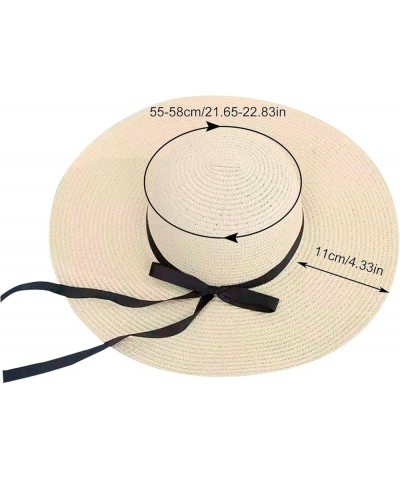 Womens Beach Sun Hat Floppy Wide Brim Outdoor UPF 50 Summer Hat for Women Foldable Roll up Travel Sun Hat A-a-black $10.25 Su...