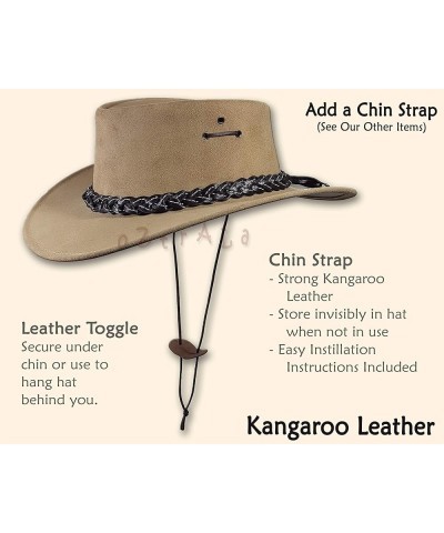 Outback Fedora Australian Wool Felt HAT HW02 Mens Women Kids Leather Band Cowboy Western US Grey $12.77 Cowboy Hats