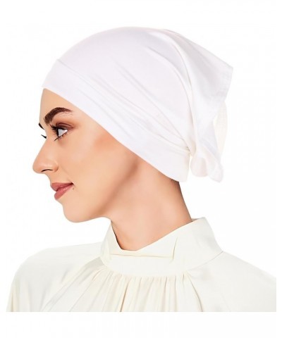 Under Scarf Hijab Caps for Women Muslim Islamic Undercap Inner Cap Head Wraps Turbans Dreadlock Hat A $9.47 Skullies & Beanies